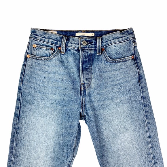 LEVI'S Wedgie Jeans w/ Raw Hem - Picture 2 of 5